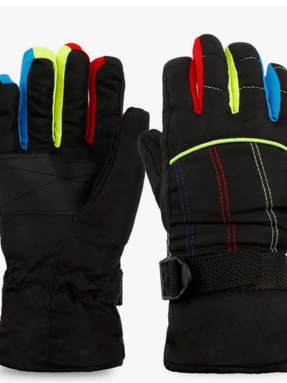 Snow Gloves for Kids 3-6 Boys/ Girls Waterproof Gloves for Winter Cold Weather